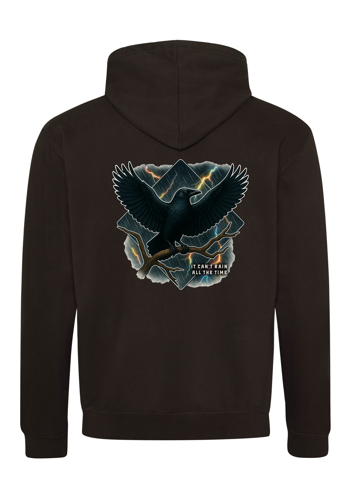 It Can't Rain All The Time Crow Hoodie