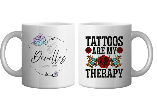 Devilles Mug - Tattoos are my therapy