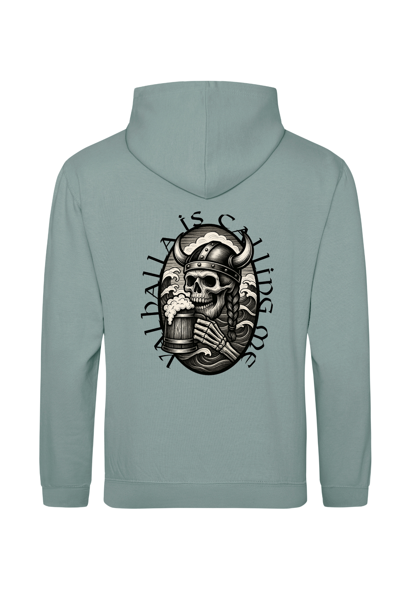Viking Skull & Helmet Hoodie