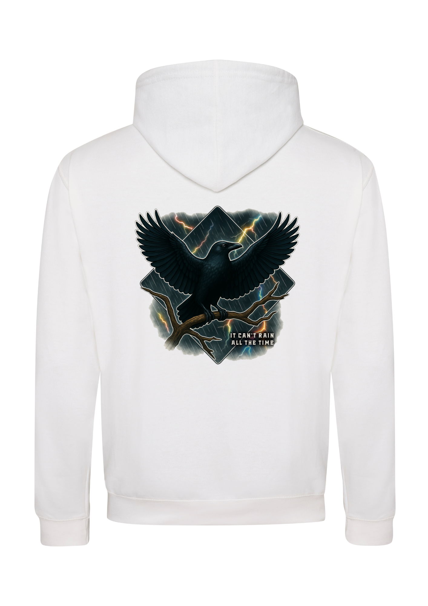 It Can't Rain All The Time Crow Hoodie