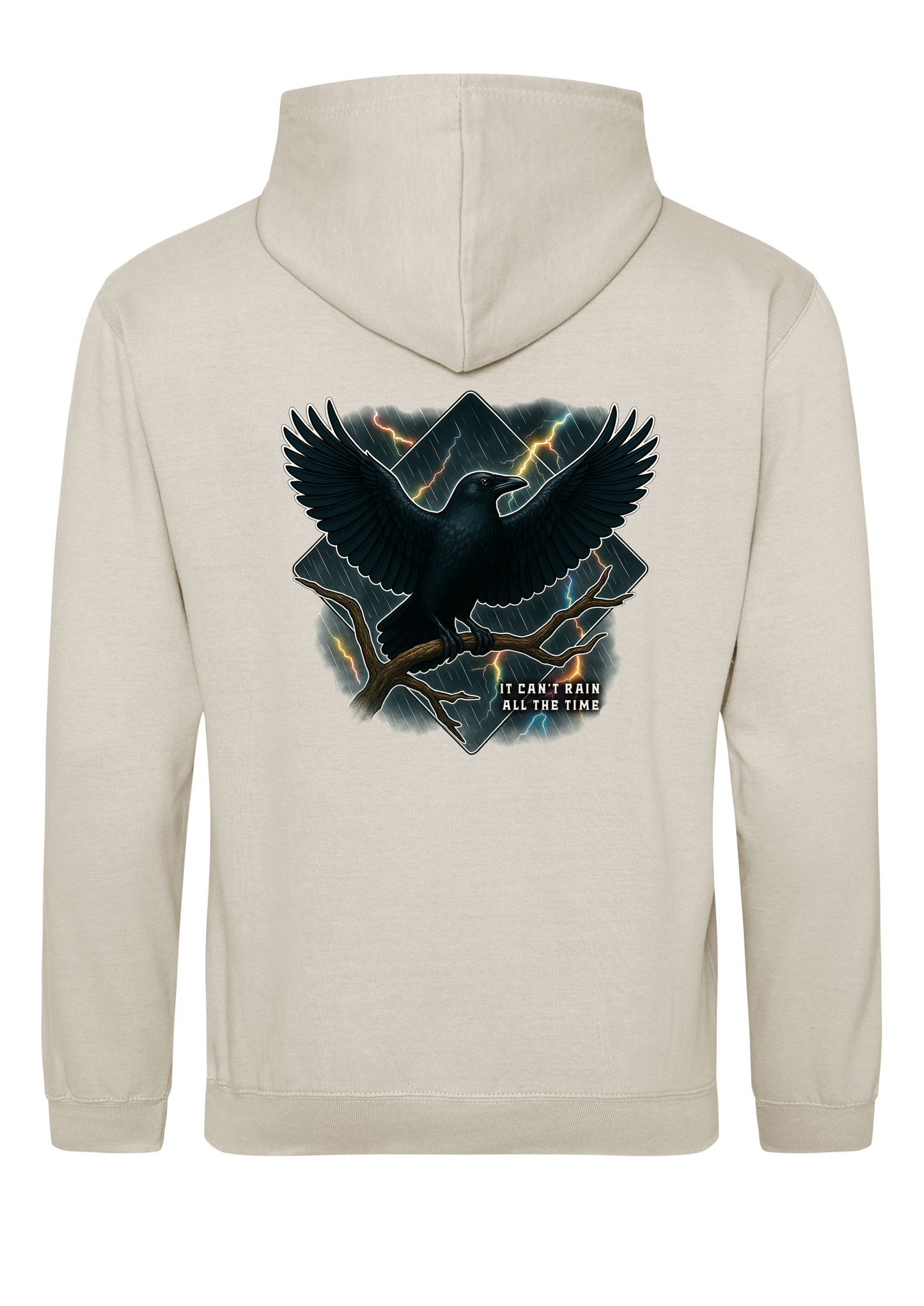It Can't Rain All The Time Crow Hoodie